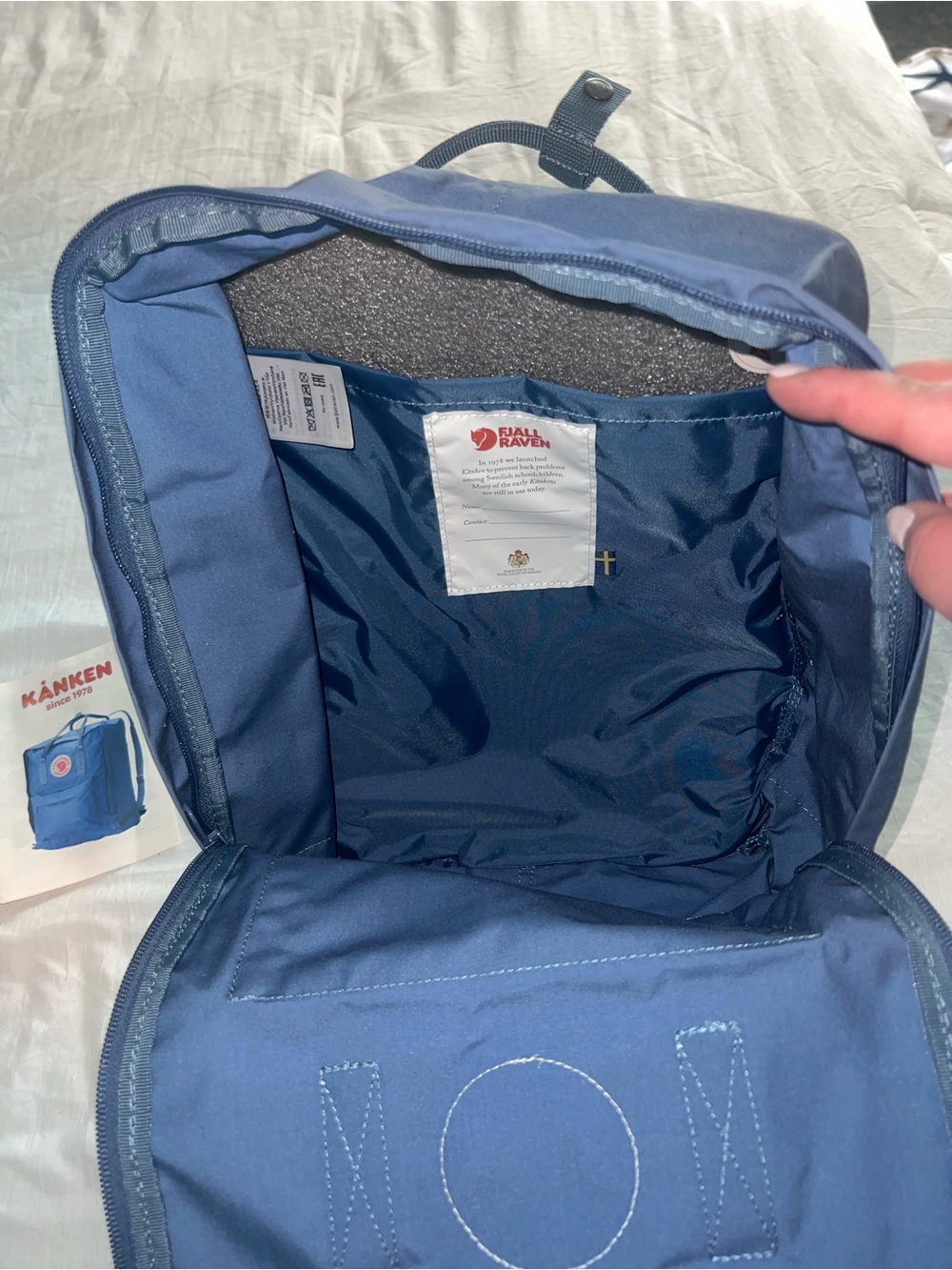 Fjallraven Kånken Original Backpack - Blue Ridge - Picture 6 of 10